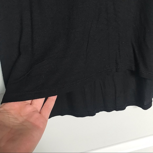 Black Scoop Neck T-shirt - Picture 5 of 9